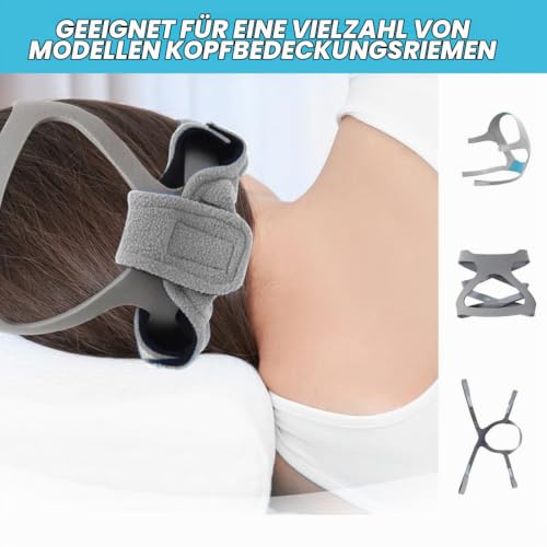 CPAP Neck Pad CPAP Neck Pad Headgear Strap Cover Universal Sleep Apnea Masks Neck Pads, Grey
