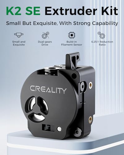 Creality Official K2 SE Extruder Kit, Built-in Filament Break Sensor and Filament Cutter, Dual Gears for Smooth Feeding, Force Up to 80N, for 3D Printer K2 SE Combo