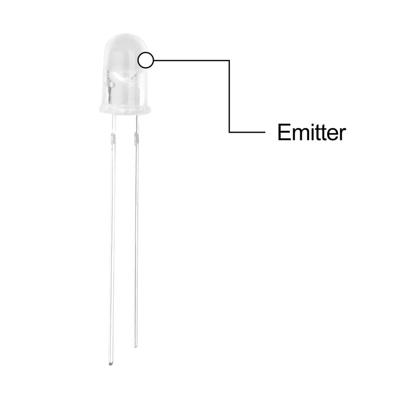 [Australia - AusPower] - 2 Sets 50Pcs LEDs Infrared Emitter and IR Receiver Diode 5mm 940nm Infrared Emission and Receiver Diode(100Pcs in Total)[Light Emitting diodes (LEDs)] 