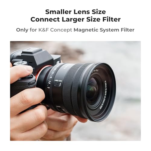K&F CONCEPT 67-82mm Magnetic Filter Adapter Ring, for 67mm Lens Install 82mm Magnetic Filter 67-82