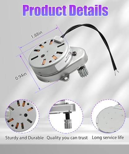 AWTURBO 18743 Timer Motor with Mounting Screws for Water Softeners