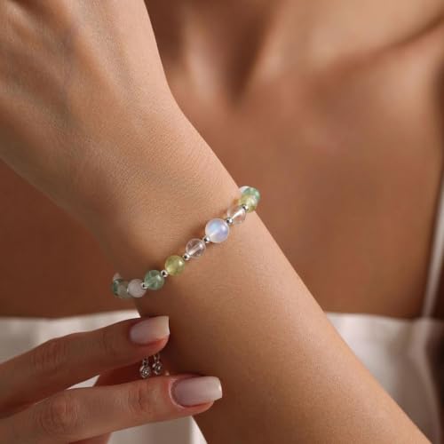 Healing Crystal Moonstone Bracelets for Women, Protection Jewelry Gifts