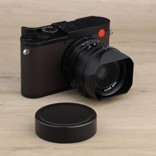Haoge Metal Front Lens Cap Cover for Leica Q3 Q3-43 Q2 Q Type 116 Type116 Digital Camera Accessories Black