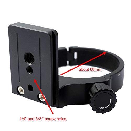 iShoot Improved Lens Collar Tripod Mount Ring for Nikon RT-1 Nikkor AF-S 300mm F/4E PF ED VR & AF-S 70-200mm F/4G ED VR, Bottom Quick Release Plate Feature Compatible with Arca-Swiss 39mm Fit Ballhead