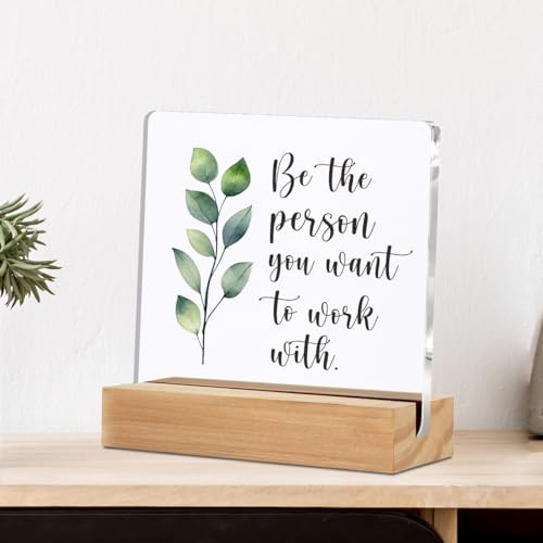 Inspirational Gifts for Women Friends Coworker, Christian Gifts for Women, Inspirational Gift, Pink Bow Clear Desk Acrylic Sign for Home Office Room, Desk Shelf Table Decoration, Psalm 23 LCS Multicolour 0623