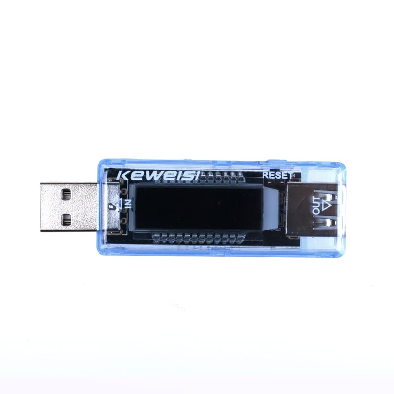 [Australia - AusPower] - KWS-V20 LCD USB Voltage Meter Charger Capacity Tester Meter 3-9V 0-3A Power Bank Tester Meter Current Voltage Doctor 