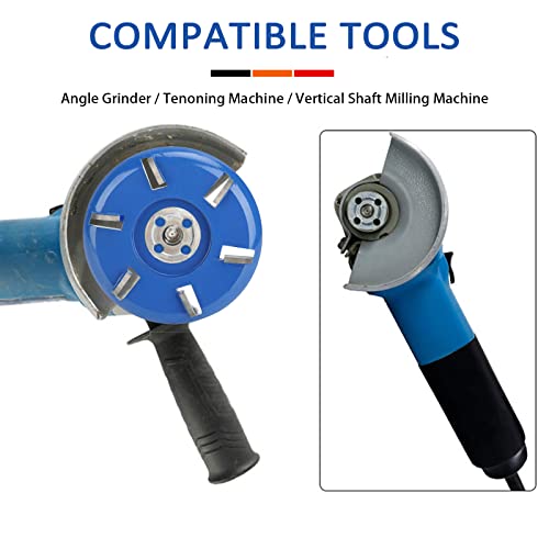 Wood Carving Disc, Steel 6 Teeth Grinding Disc Milling Cutter Woodworking Tool Angle Grinder Accessories, Angle Grinder Wood 6 Teeth Wood Carving Disc Carving Disc (Arc Blade) no