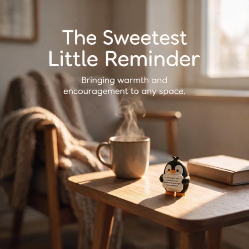 Positive Penguin Gifts, The Penguin, Spiritual Gifts for Women, Mini Black Black Penguin