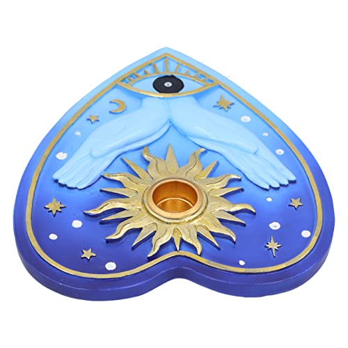 Nemesis Now Fortunes of the Sun Incense Burner 15cm, Resin, Palmistry Incense Holder, Sun and Stars Palmistry Design, Cast in the Finest Resin, Hand-Painted, Holds Incense Cone