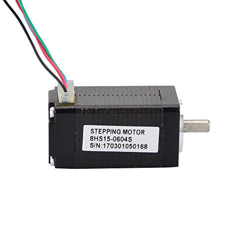 STEPPERONLINE Nema 8 Stepper Motor Bipolar 1.8 deg 4 Ncm 0.6 A 20 x 20 x 38 mm 4 Wires for 3D Printer, CNC Machine