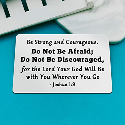 Christian Gifts for Men Women Inspirational Wallet Insert Card Religious Gifts Christmas Birthday Graduation Gift Baptism Gift Encouragement Gifts for Friends Family