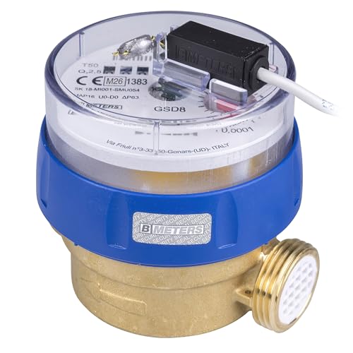 SPEWA Water Meter Q3 = 2.5 Length 80 mm with Pulse Output 1 Litre GSD 8 Cold Water, Calibrated 2026