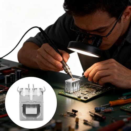 4 Stück 4-polige USB-Typ-B-Buchsen, USB-Typ-B-Buchsen, Für Drucker-Projektor-Platine