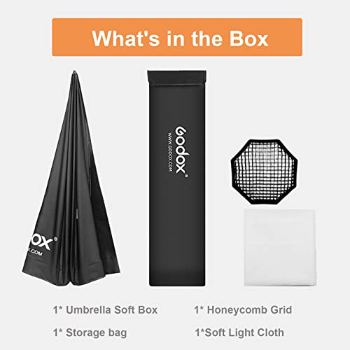 GODOX 95cm/37.5" Umbrella Octagon Softbox Reflector Kit 37.5"