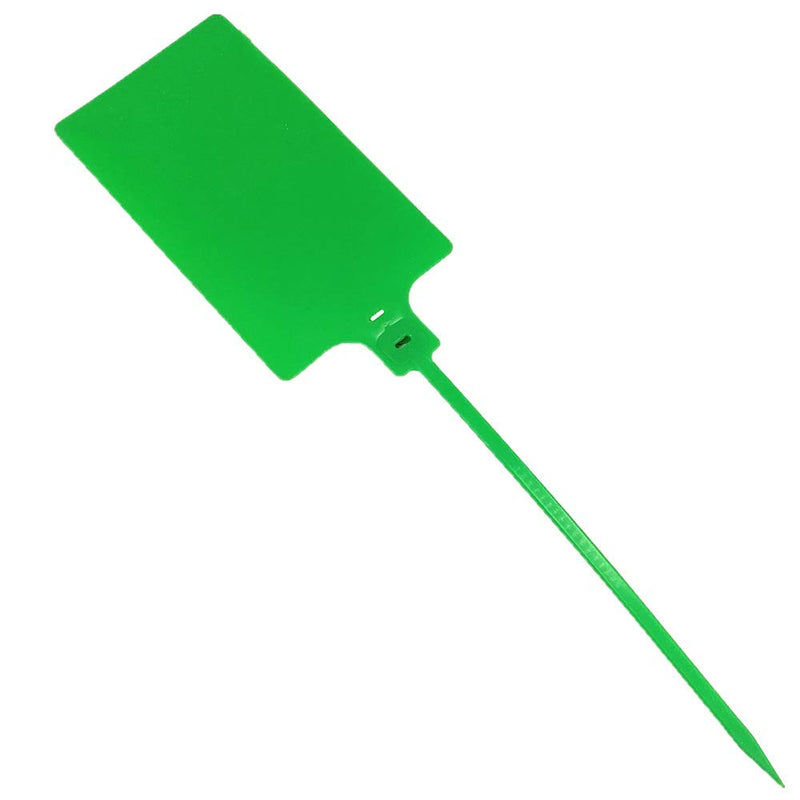 [Australia - AusPower] - Plastic Seals Shipping Tags Logistics Use Big Sign Tie Large Label Tie, 255mm Total Length, Package of 100pcs (Green) Green 
