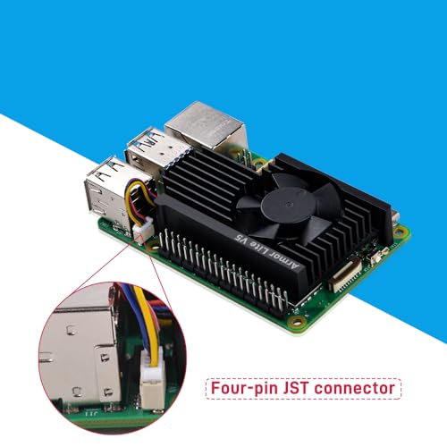 GeeekPi Active Cooler for Raspberry Pi 5, Armor Lite V5 Cooler with PWM Fan, Aluminum Heatsink for Raspberry Pi 5 2GB/4GB/8GB/16GB For Pi 5
