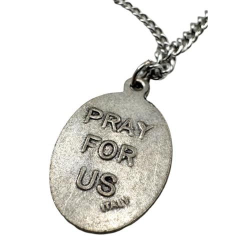 Westmon Works St Cosmas and Damian Medal on a Stainless Steel Chain Necklace Patron Saint of Twins