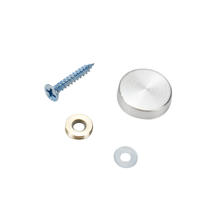 [Australia - AusPower] - Mirror Screws Cap Cover Nails Stainless Steel 19mm/0.75" Dia - 20pcs 