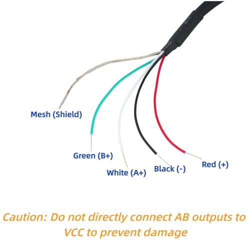 QSYZAIL 600 PPR incremental optical rotary encoder with A/B quadrature and 6 mm shaft