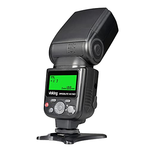 VK750II TTL Flash Speedlite with LCD Screen for Canon DSLR Camera