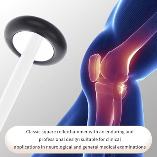 Medical Examination Reflex Hammer Neurological Percussion Hammer with Large Head and Heavy Duty Handle, Suitable for Precise Reflex Testing, Ideal for Doctors and Medical Students