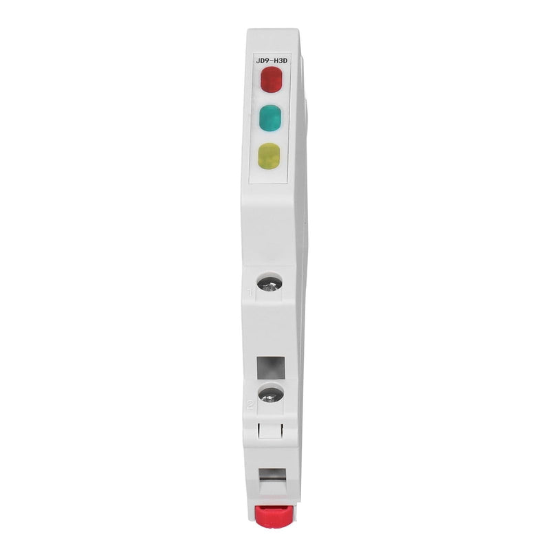 DIN Rail Indicator Light JD9-H3D Rail Indicator Light AC DC Red/Green/Yellow Lights up PC 20 MA For Displaying Telecommunication Electrical Signals