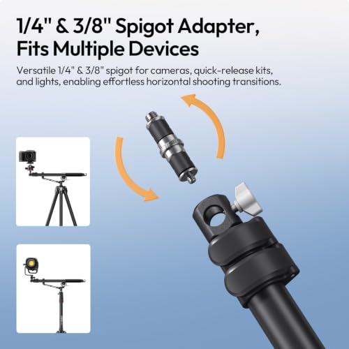 ULANZI TH09 52.7" Camera Boom Arm Light Stand Tripod Extension Bar