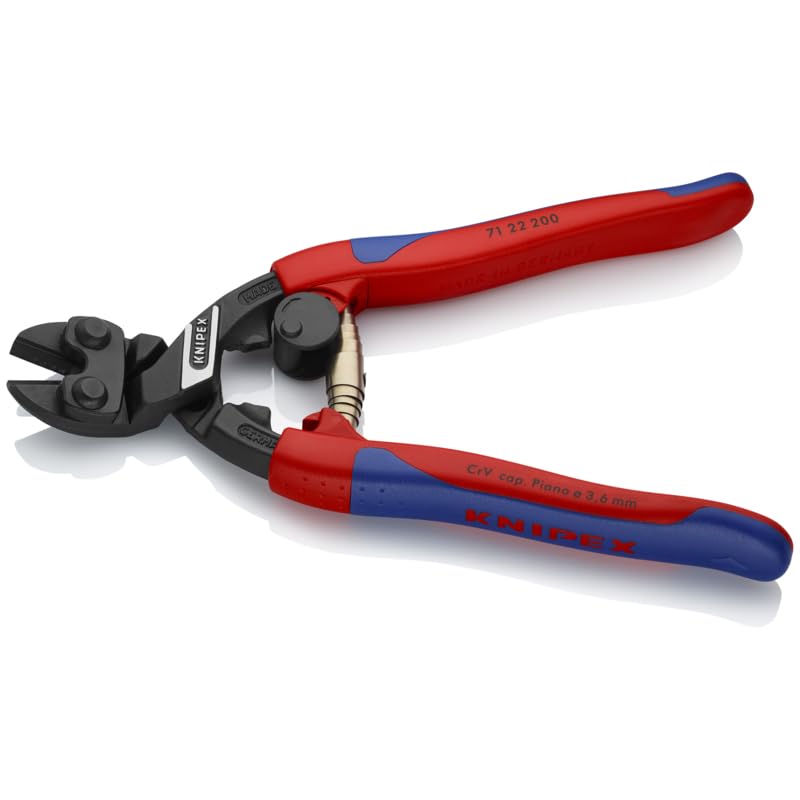 KNIPEX Tools 71 22 200 SBA Angled CoBolt Cutters, 8-Inch