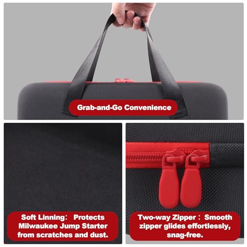 khanka hard case for Milwaukee M18 HOTSHOTTRADE 3841-20 jump starter tool pouch