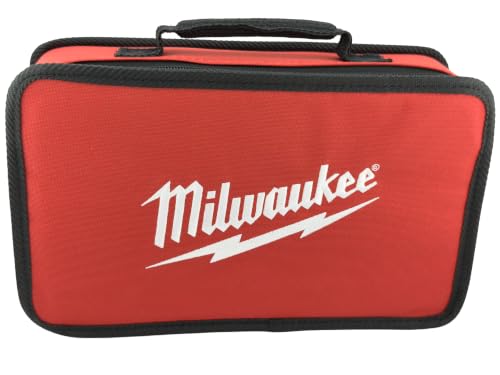Milwaukee tool bag with spacious compartments and durable handles for organized tool storage