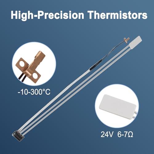 Upgraded Hotend Heating Assembly for Bambu Lab A1/A1mini – Ceramic Zirconia Insulation Base, High-Temperature Resistant, Tool-Free Installation & Easy Maintenance Hotend Heating Assembly 2.0