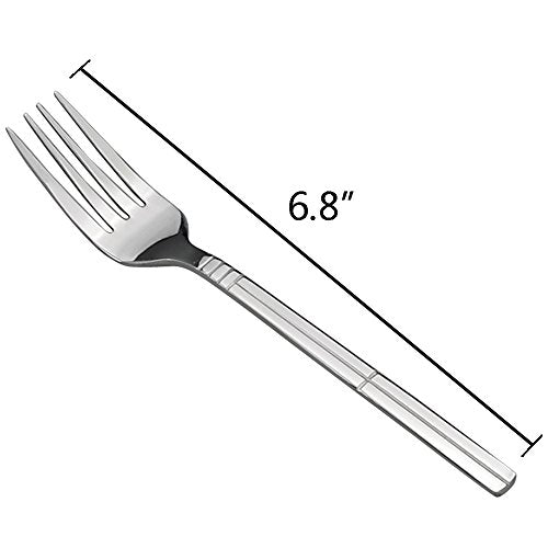 Saedy 12 Piece Dessert Forks, Stainless Steel Salad Fork Set (Pack of 2) dessert forks (Pack of 2)