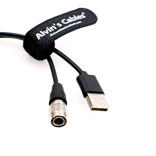 Alvin's Cables 5V to 12V Hirose-4-pin USB-Boost Power-Cable for Sound-Devices 688 633|Zoom F4 F8| Zaxcom