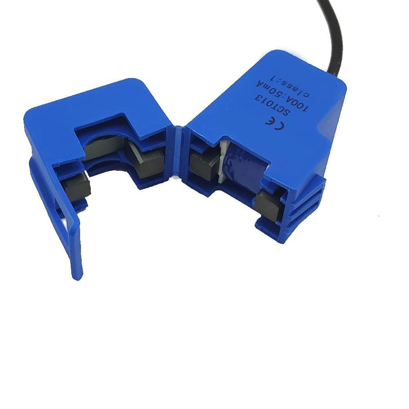 [Australia - AusPower] - 4Pcs 100A/50mA SCT013000 Non-invasive Split Transformer Sensor SCT-013-000 Split Core Current Sensor Transformer, Blue, 4psct100A 