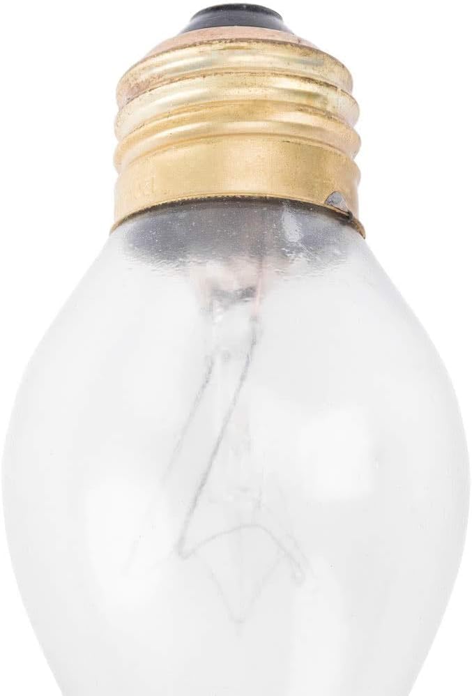OCS Parts Hatco 02.30.043.00 Specialty Light Bulbs for Commercial Heat Warmers | 10-Pack | 60W E25 Torpedo Shape PFTE Coated High Temp Shatter Resistant Specialty Consumer Lamps