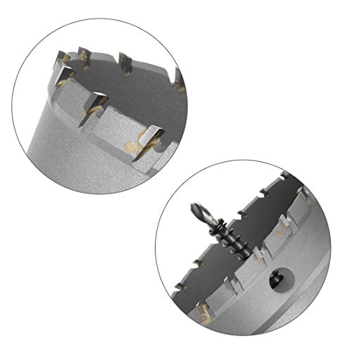uxcell carbide hole saw drill bit, 100mm hole cutter with limit step