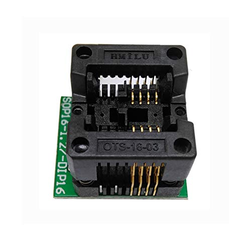 Hailege 2pcs SOIC8 SOP8 to DIP8 EZ Programmer Adapter Socket Converter Module with 150 mil Wide Body Seat Programmer Adapter Socket