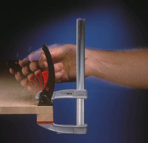 BESSEY KliKlamp Series Ratchet Action Lever Clamp - 12-Inch -KLI3.008 - Fast Action, Heavy Duty Clamps for Woodworking, Carpentry, & Cabinetry - Professional Grade for DIY and Home Improvement 12 in.