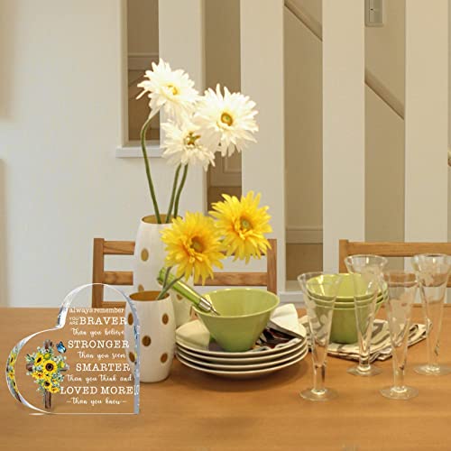 Yalikop Always Remember You Are Braver Than You Think Acrylic Plaque Mixed Color Fresh Style