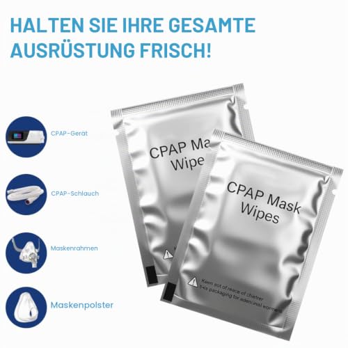 CPAP Mask Wipes Pack of 100 CPAP Cleaning Wipes Wet Wipes for CPAP Mask and Accessories CPAP Cleaning 7.1 in x 5.9 in