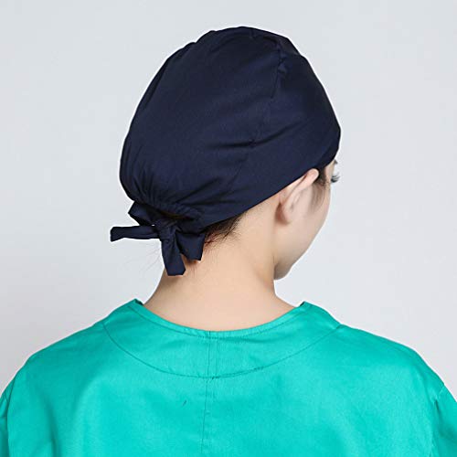 EXCEART Surgical Cap Cotton Surgical Hat Adjustable Chef Hat Scrub Cap for Doctor Nurse Dentist Chemo Bandana Medical Headwear