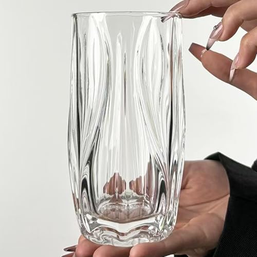 14oz Heavy-Duty Highball Glasses Set of 4 - Chip-Resistant Rim, Mom-Tested, Dishwasher Safe for Daily Roasts & Reunions 14oz