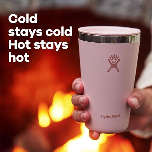 Hydro Flask All Around Tumbler Press-in Lid, Insulated Travel Mug, Stainless Steel Coffee Cup 28 Oz Surf Blue 28 Ounces