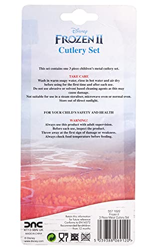 Disney Frozen II childrens cutlery set, 3 piece Magical Journey Single
