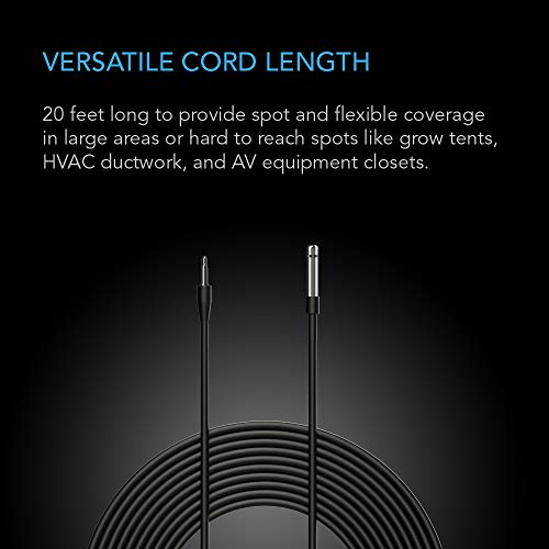 AC Infinity Controller Sensor Probe, Stainless Steel 50cm Waterproof 20 feet