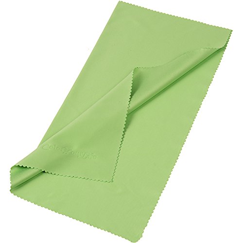 14-Pack Large Size (12x12 inches) Microfiber Cleaning Cloths for Laptop, Computer, Smart Phones, Tablets, Lenses, LCD Monitor, TV, Camera, Eye Glasses, Optics Etc