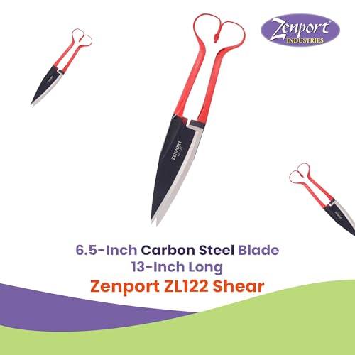 Zenport 13-inch heavy-duty onion sheep shear for grass clipping and shearing