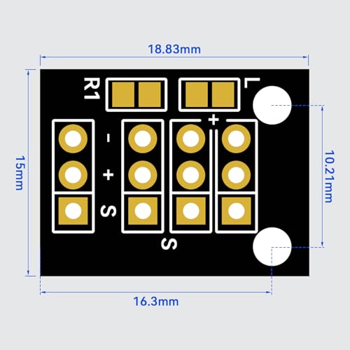 RANSANX 20-piece KY-003 Hall Effect Magnetic Sensor Module with A3144E sensor pins