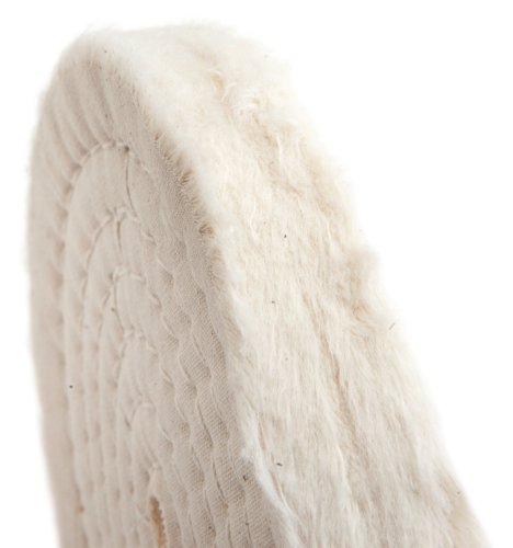 Forney 72040 Cotton Buffing Wheel, Spiral Sewn with 1/2 Arbor, 6-Inch-by-55-Ply