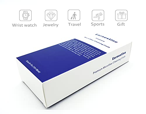 Earnestine 20 Pack 6" x 7" Premium Eyeglass Cleaning Cloth, Safe No Color Bleeding Thick Glasses Cloth,Soft Microfiber Eyeglass Cloths,Lint Free Lens Cloth Gray 20Pack